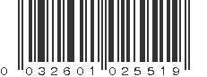 UPC 032601025519