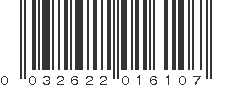 UPC 032622016107