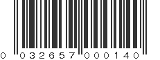 UPC 032657000140