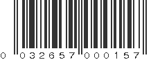 UPC 032657000157