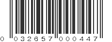 UPC 032657000447