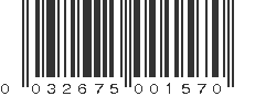 UPC 032675001570