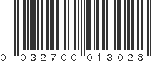 UPC 032700013028