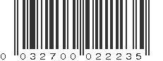 UPC 032700022235