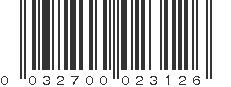 UPC 032700023126