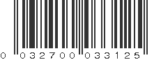 UPC 032700033125