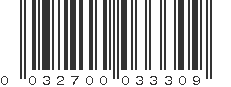 UPC 032700033309