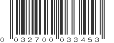 UPC 032700033453