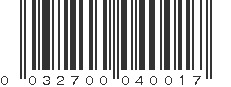 UPC 032700040017