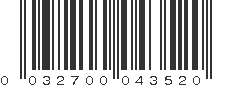 UPC 032700043520