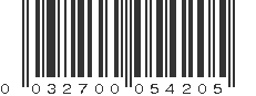 UPC 032700054205