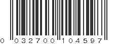 UPC 032700104597