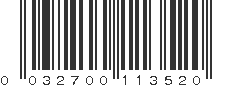 UPC 032700113520