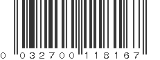 UPC 032700118167