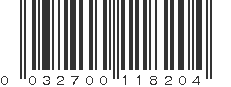 UPC 032700118204