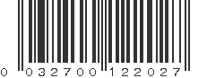 UPC 032700122027