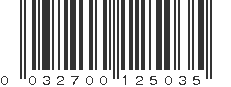 UPC 032700125035