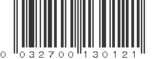 UPC 032700130121