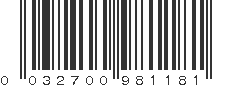 UPC 032700981181