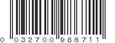 UPC 032700986711