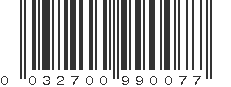 UPC 032700990077