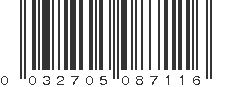 UPC 032705087116