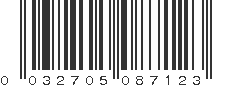 UPC 032705087123