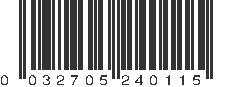 UPC 032705240115