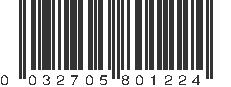 UPC 032705801224