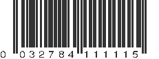 UPC 032784111115