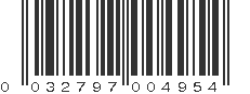 UPC 032797004954