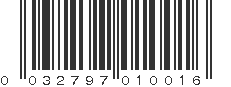 UPC 032797010016