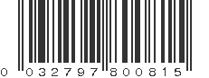 UPC 032797800815