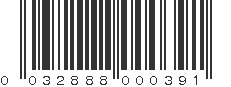 UPC 032888000391