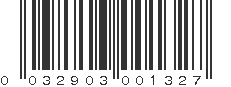 UPC 032903001327