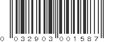 UPC 032903001587