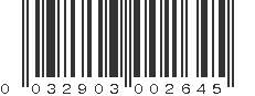 UPC 032903002645