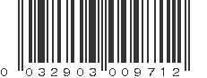 UPC 032903009712