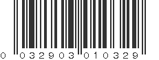 UPC 032903010329