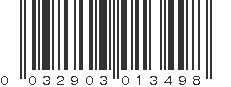 UPC 032903013498