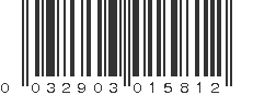 UPC 032903015812