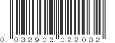 UPC 032903022032