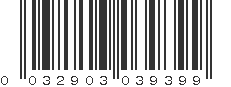 UPC 032903039399