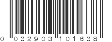 UPC 032903101638