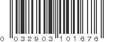 UPC 032903101676