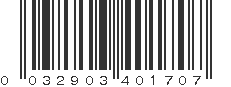 UPC 032903401707