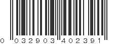 UPC 032903402391