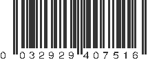 UPC 032929407516