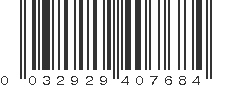 UPC 032929407684