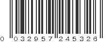 UPC 032957245326